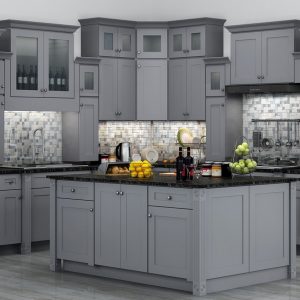framed kitchen cabinet