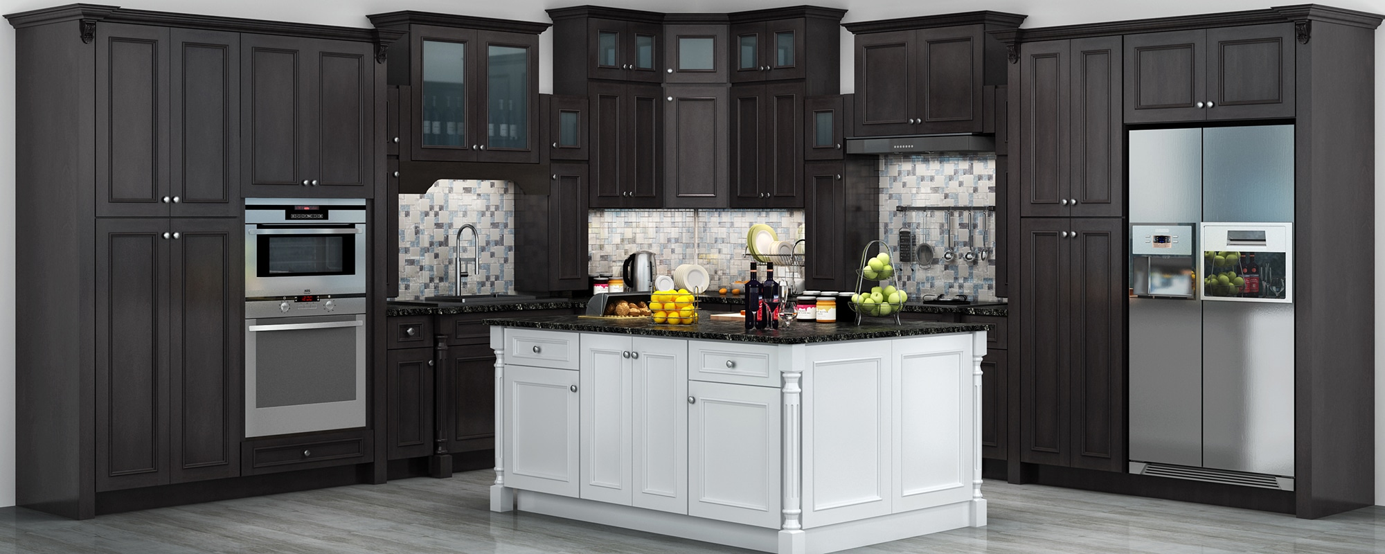 Graphite Gray cabinet